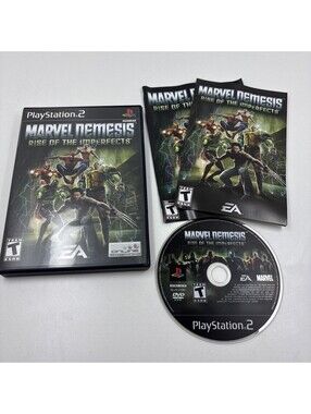 Marvel Nemesis Rise of the Imperfects (Sony PlayStation 2 PS2, 2005) CIB Nice